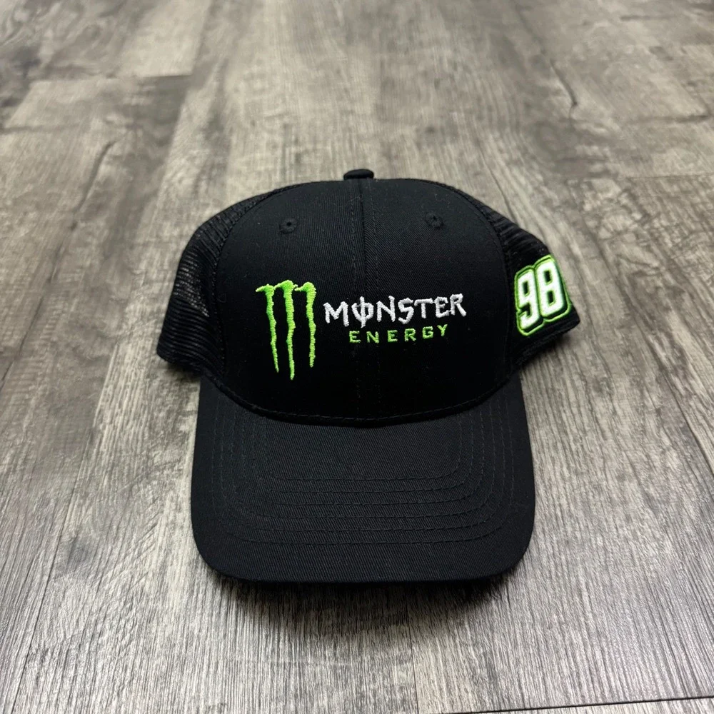 Monster Energy NASCAR #98 Stewart-Haas Racing Crew Snapback Cap Hat Riley Herbst